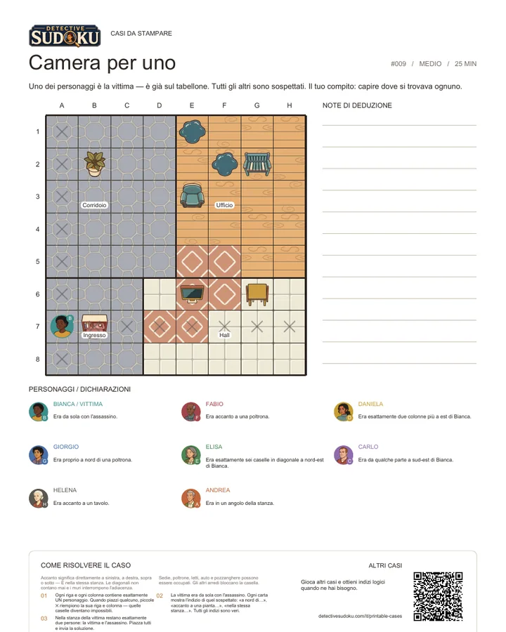Anteprima: Camera per uno
