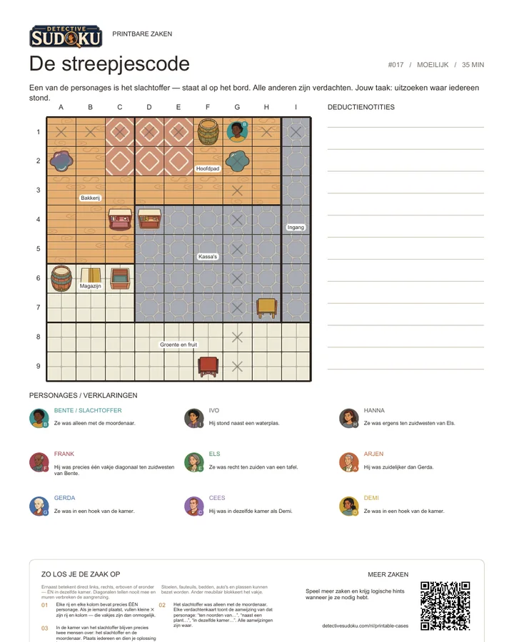 Voorbeeld: De streepjescode
