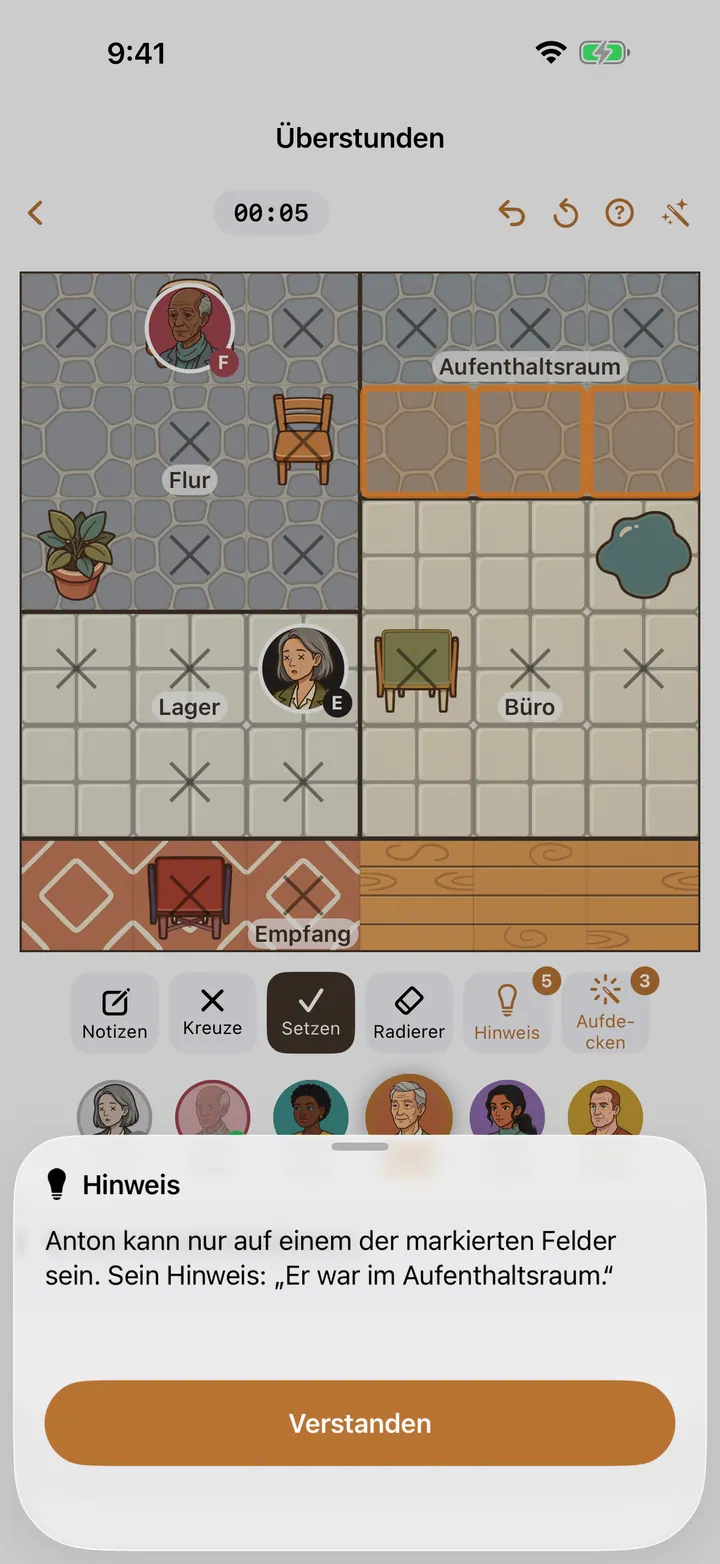 Erklärender Hinweis in Detective Sudoku