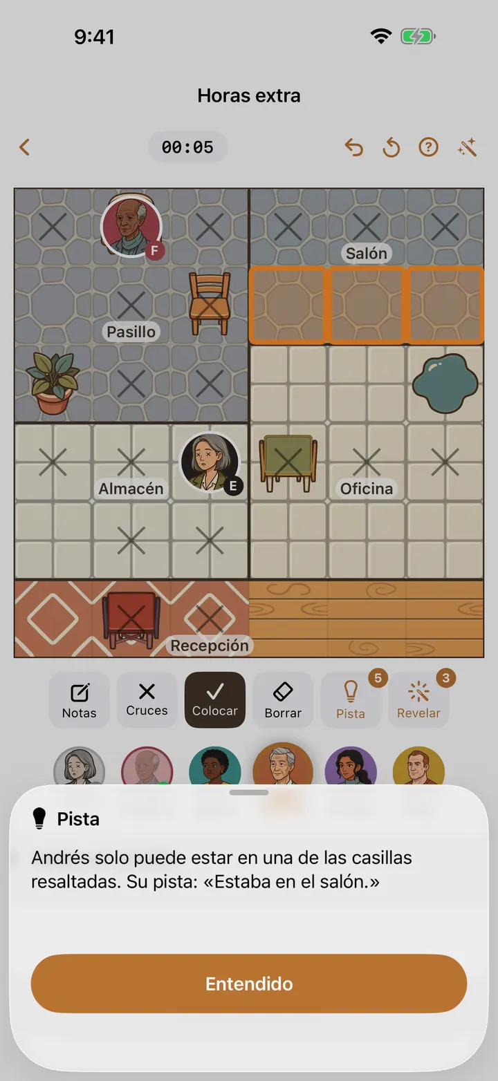 Ayuda explicada de Detective Sudoku