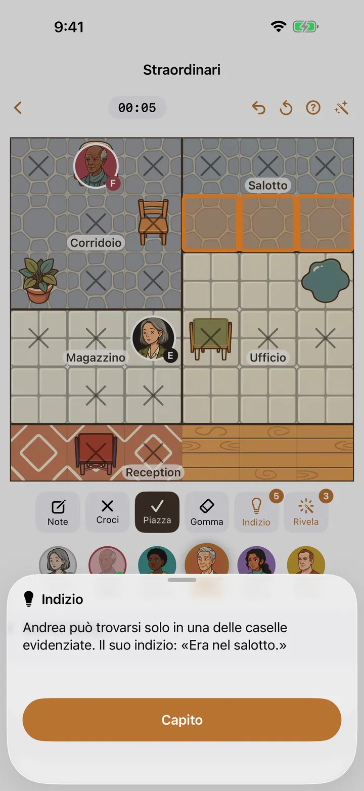 Suggerimento spiegato in Detective Sudoku