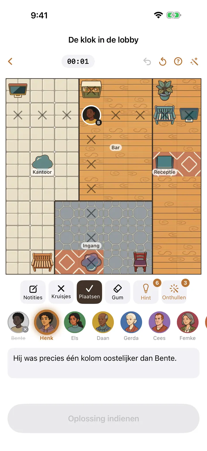 Leeg Detective Sudoku-bord