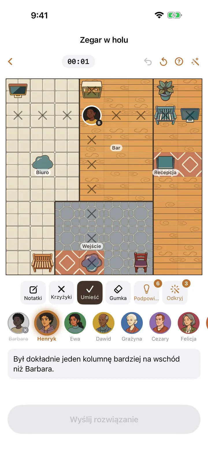 Pusta plansza Detective Sudoku